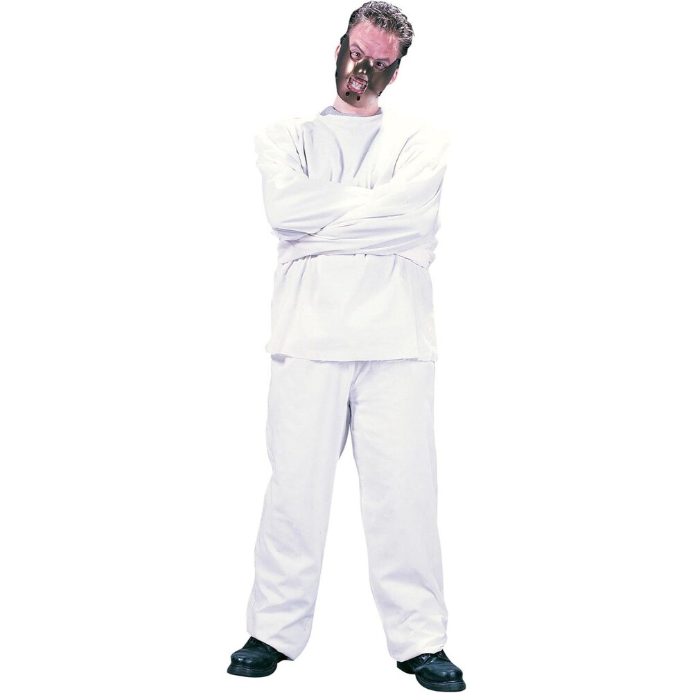 Fun World Men's Restraint Costume One Size White 1158 Hannibal Lecter Halloween
